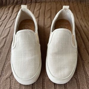 Sperry Women's Crest Twin Gore Sneaker Off-white Shimmer